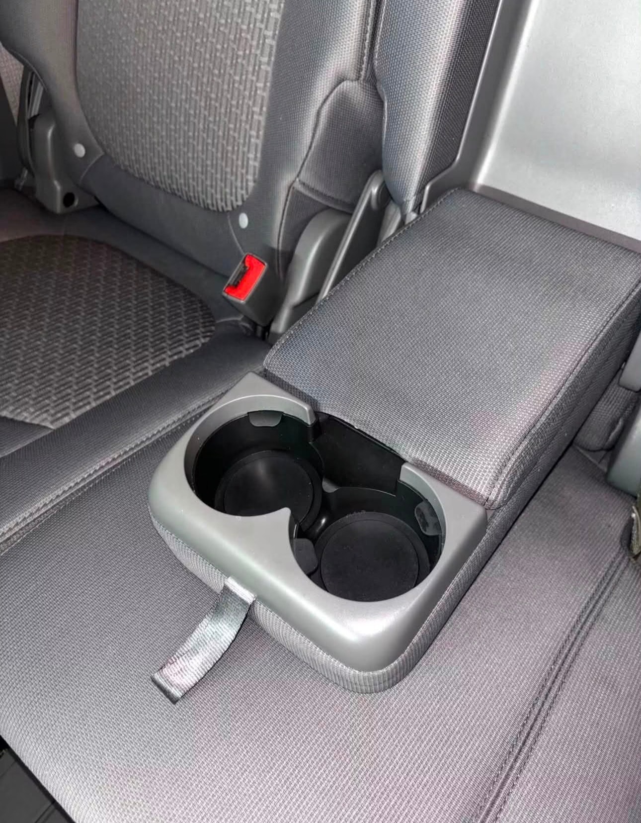 After detailing — clean cup holders and console