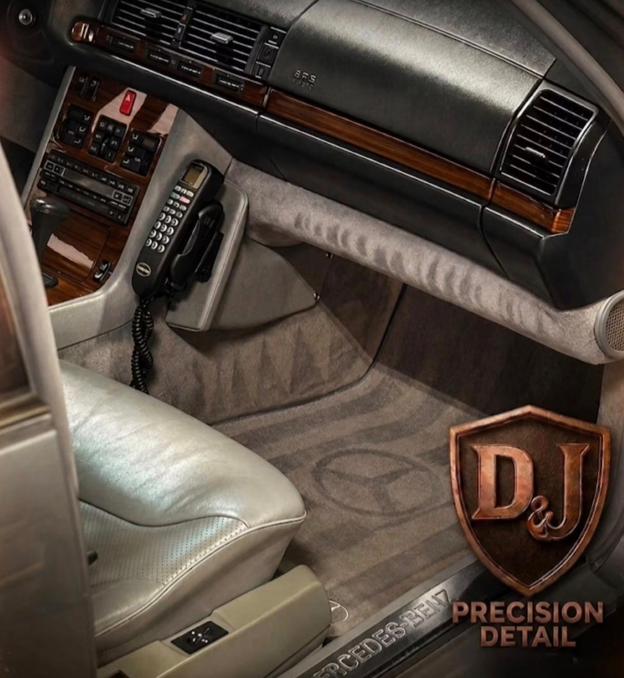 Luxury vehicle after professional detailing by D&J Precision Detailing